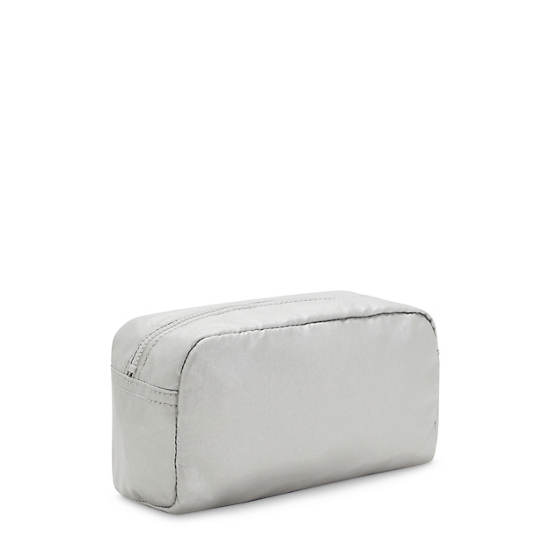 Plecaki Kipling Gleam Metallic Pouch Srebrne | PL 1082IL